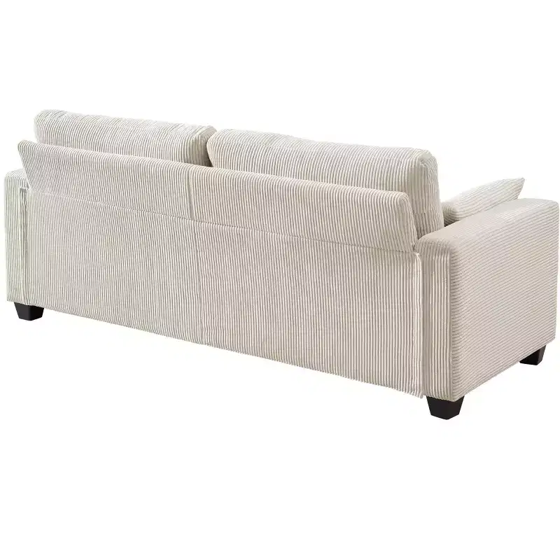 GDFStudio Garcia Modern Fabric Upholstered Loveseat with Removable Covers