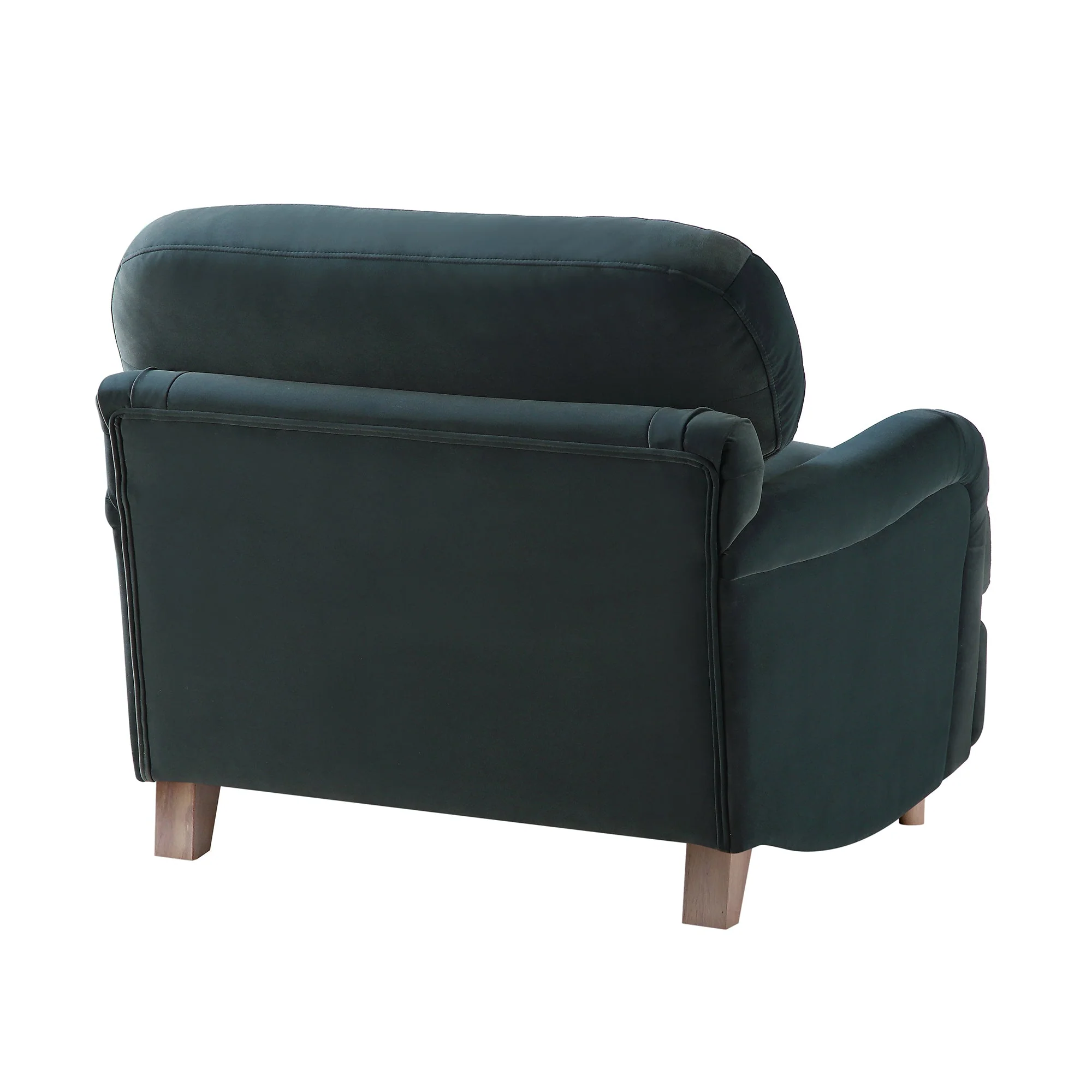 Aegean Blue Velvet Sofa, 1-Seater