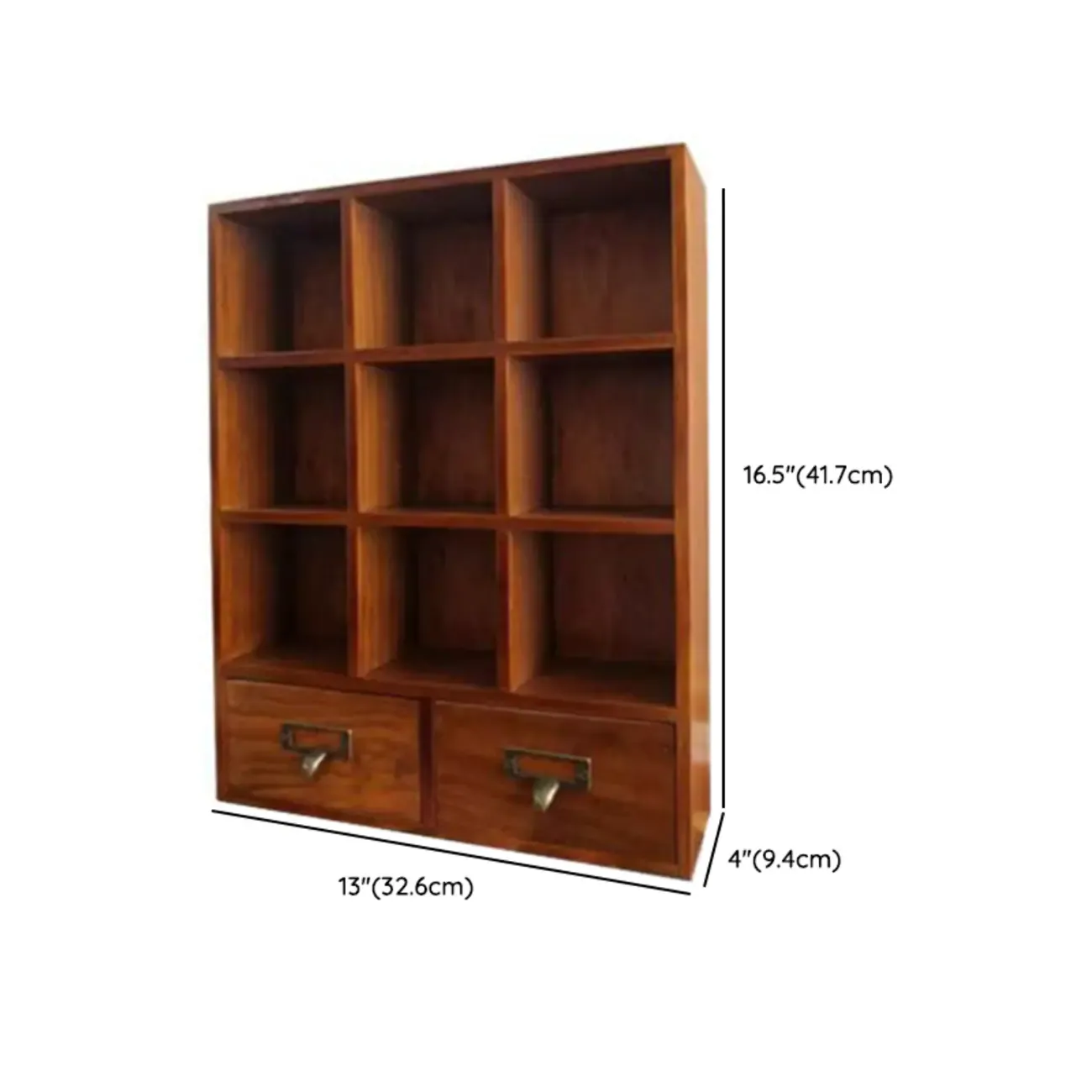 Elegant Freestanding Wooden Display Cabinet with Drawers