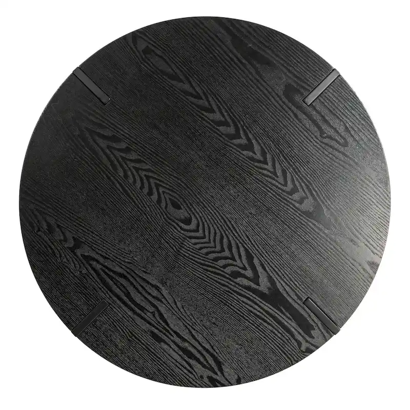 Wood Side Coffee Table with Metal Hairpin Legs