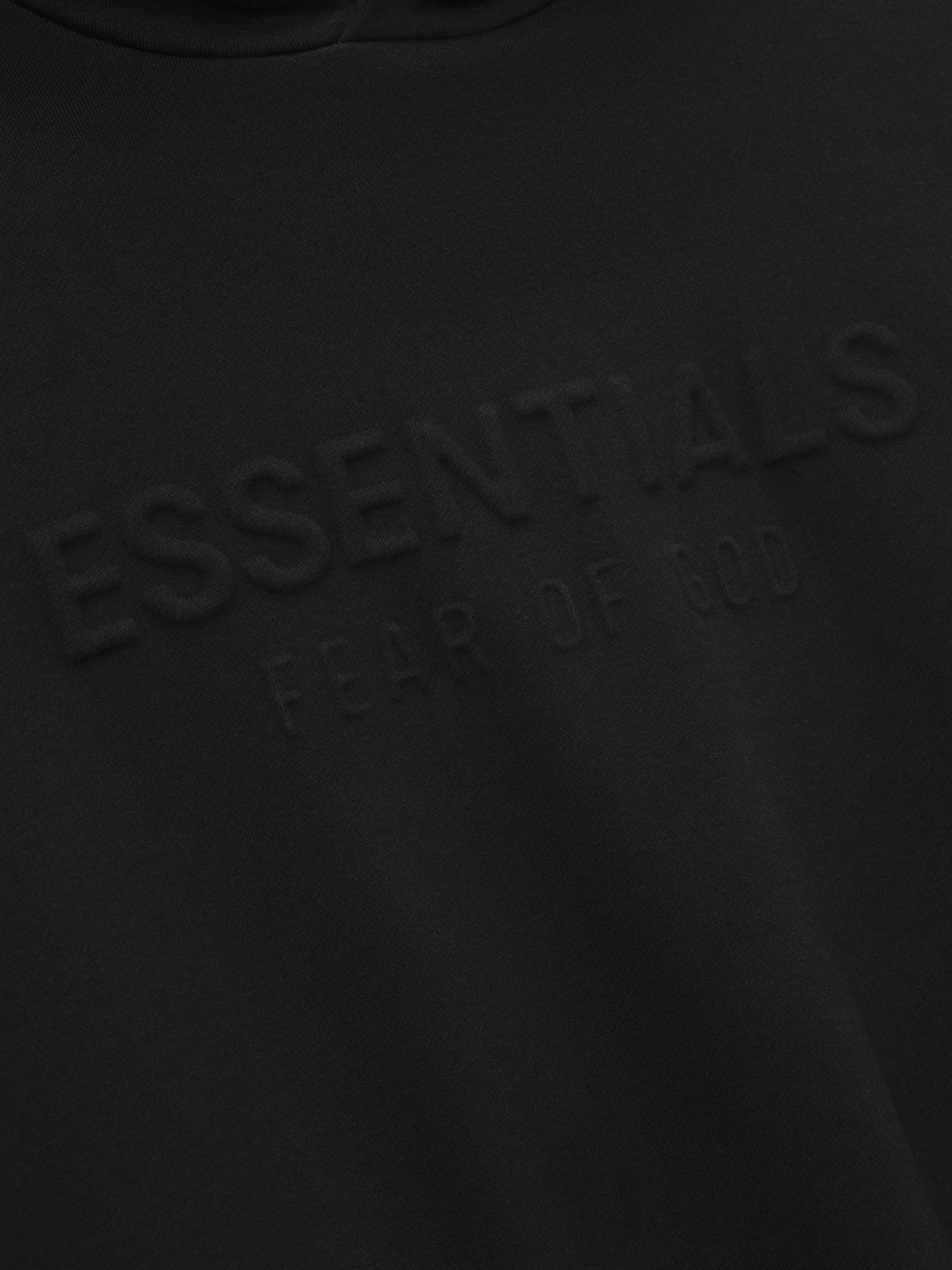 Embossed 90s Fit Fleece Hoodie