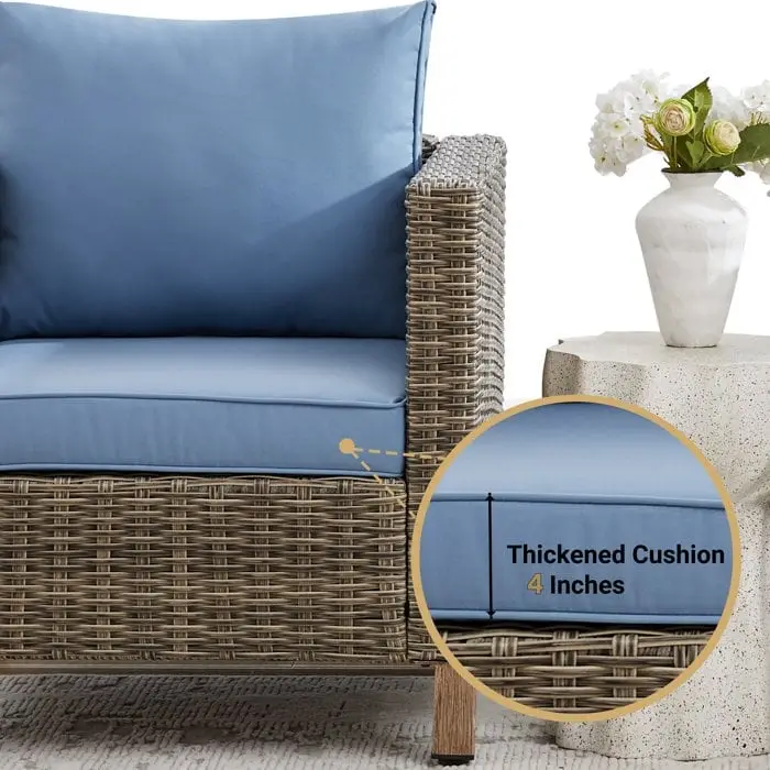 6 Piece Sectional Seating Group with Cushions