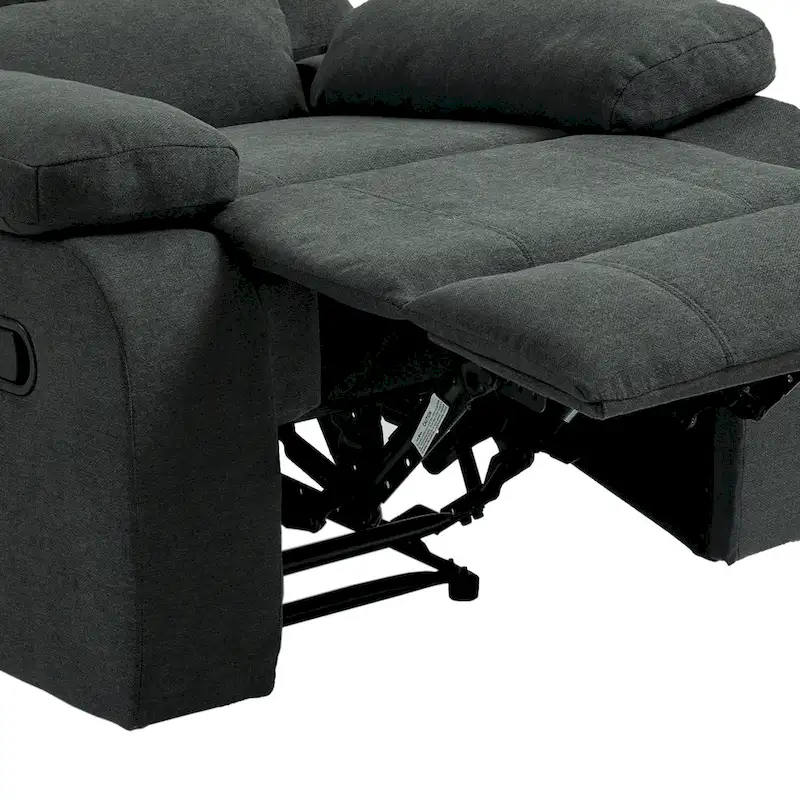 2Set Modern Lounger Adjustable Manual Recliner Chair