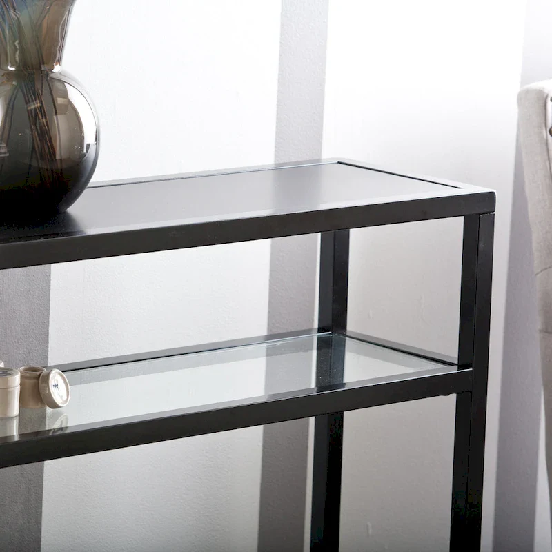 SEI Furniture Baldrick Modern 50  Long Console Table with Shelf