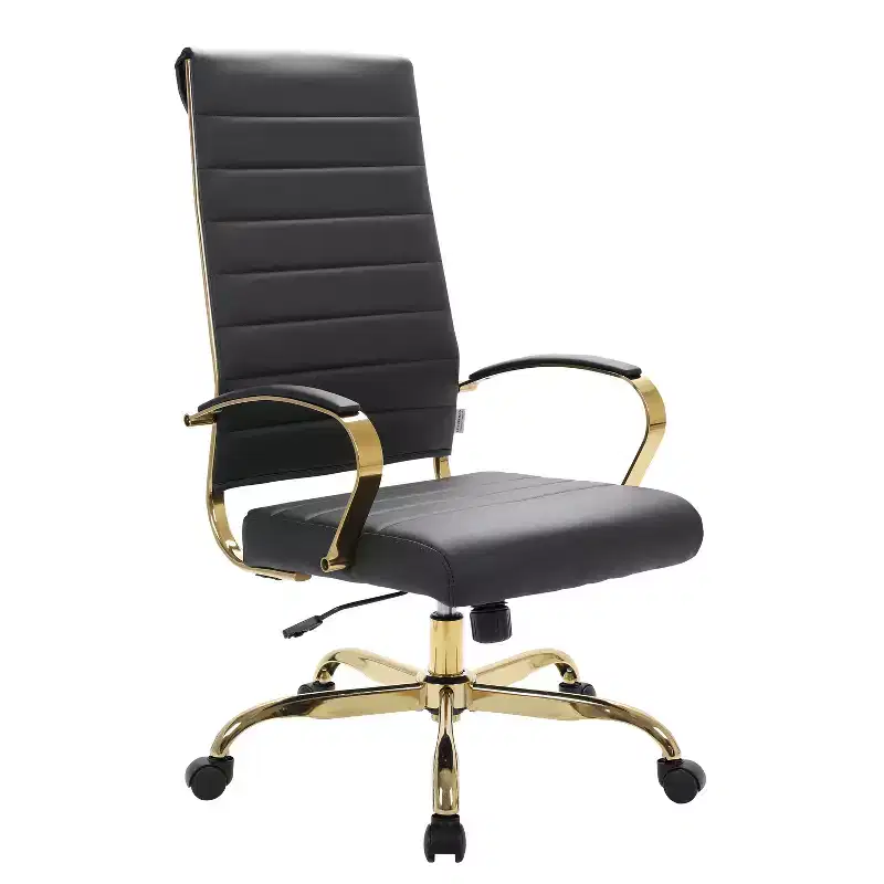 HomeStock 38 in.H Adjustable Height Blue Faux Leather Seat Material with Swivels Ergonomic Office Chairs