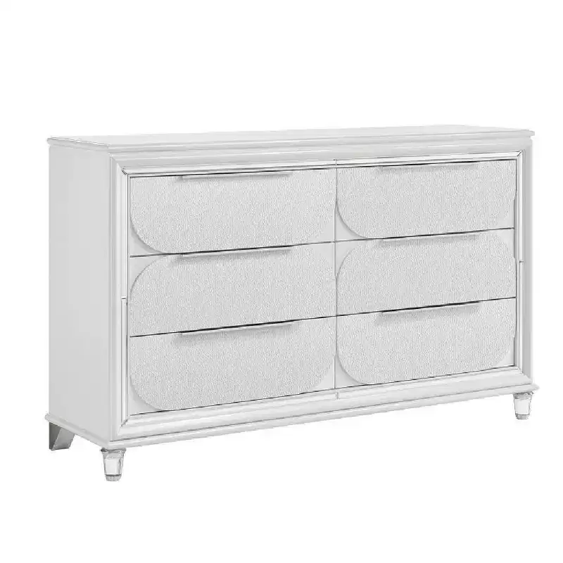 64.33" Tarian Decorative Storage Drawer Pearl White Finish - Acme Furniture