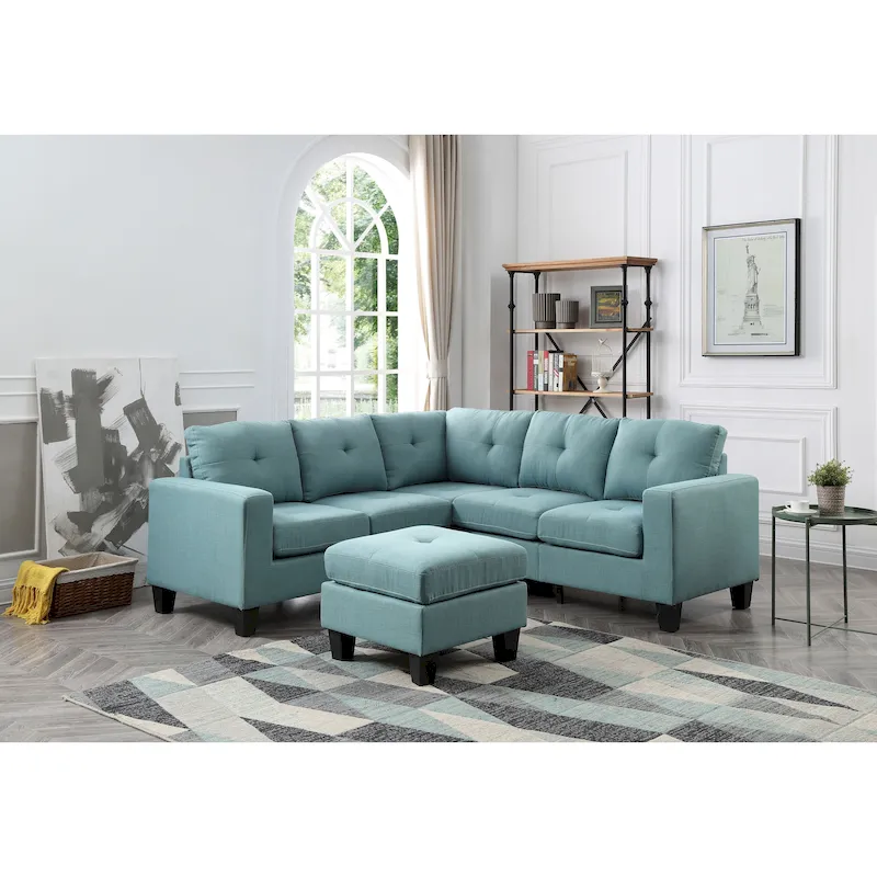 Twill Fabric Sectional Sofa