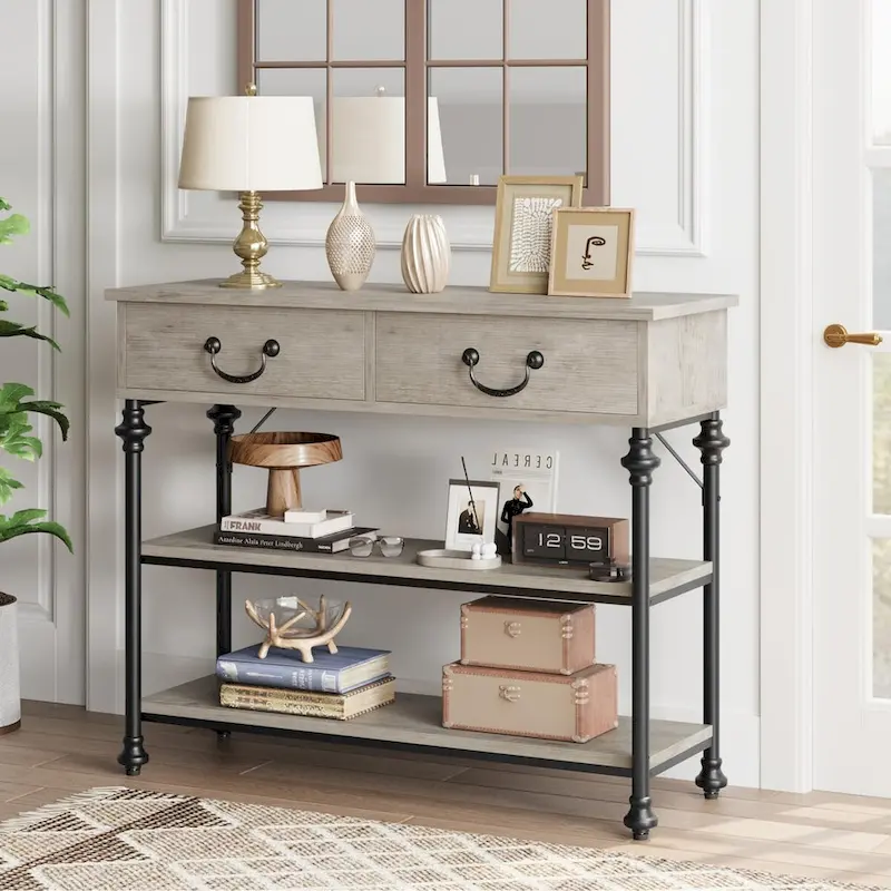 Console Table with Drawers