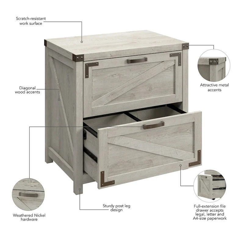 Knoxville 2 Drawer Lateral File Cabinet by Bush Furniture