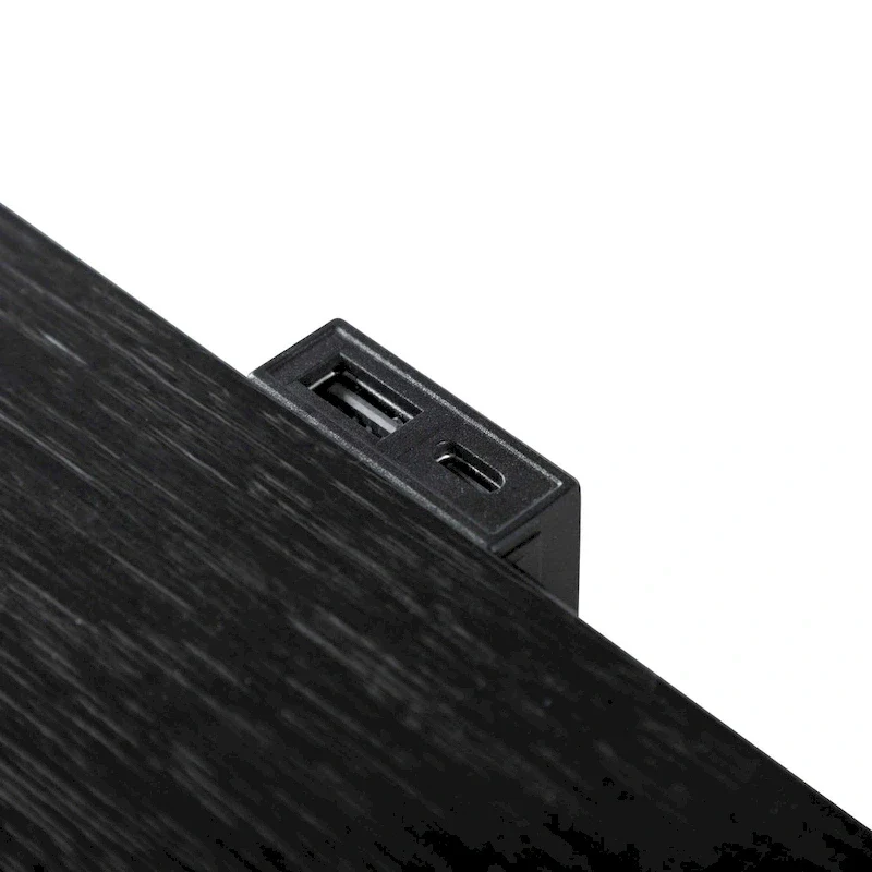 Furniture of America Alaric Modern Black Solid Wood 6-Piece King Bedroom Set Cedar-Lined Bottom Drawer