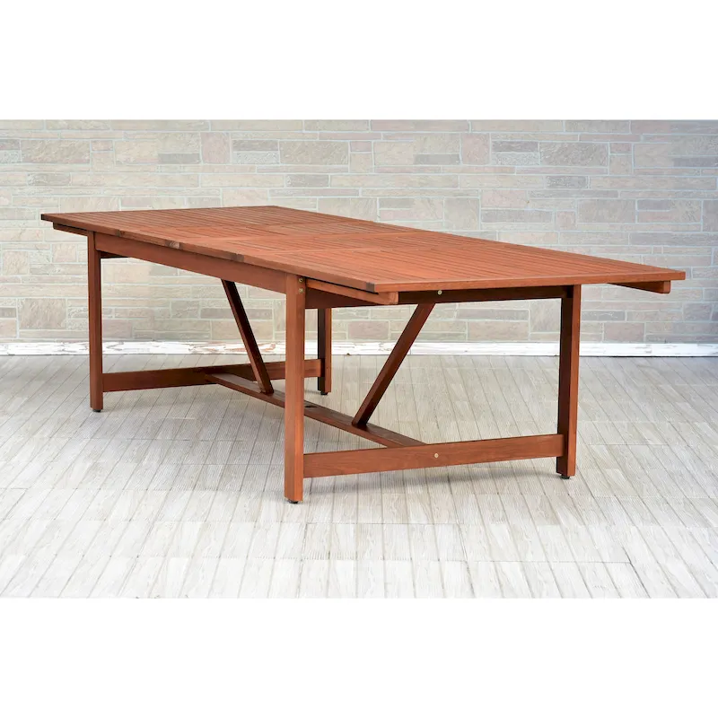 Amazonia Deluxe Hawaii Wood/ Resin 9-piece Rectangular Patio Dining Set