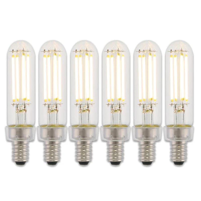 Westinghouse Lighting 4.5 Watt (40 Watt Equivalent) Clear T6 Dimmable Filament LED Light Bulb, 6 Pack - 6-Pack