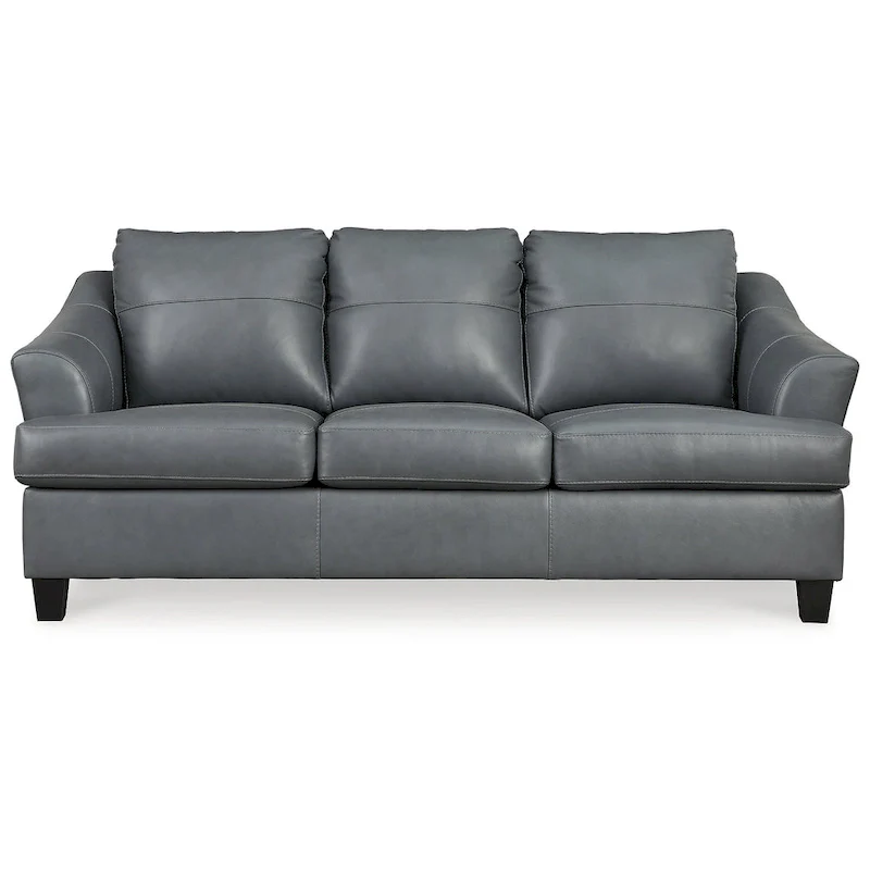 Brown Leather Match Queen Sofa Sleeper, 2-Person, 88