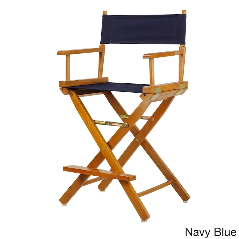 Honey Oak Frame 24-inch Counter-height Director's Chair