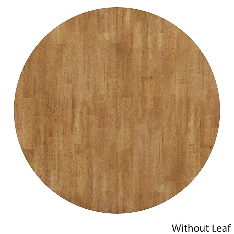 Two-Tone Oval Solid Wood Dining Table