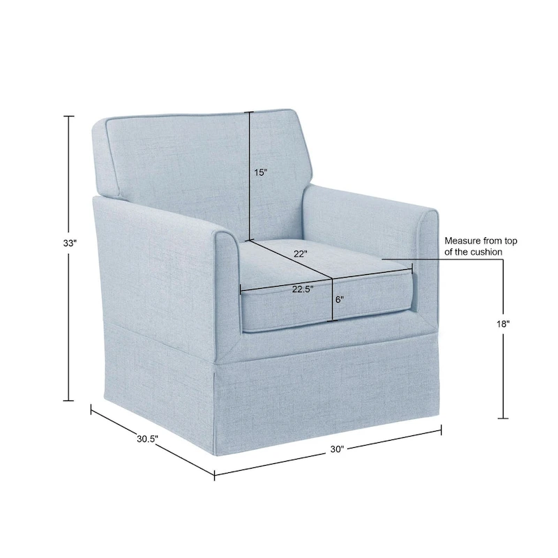 510 Design Paula Slipcover Accent Armchair - 30W x 30.5D x 33H