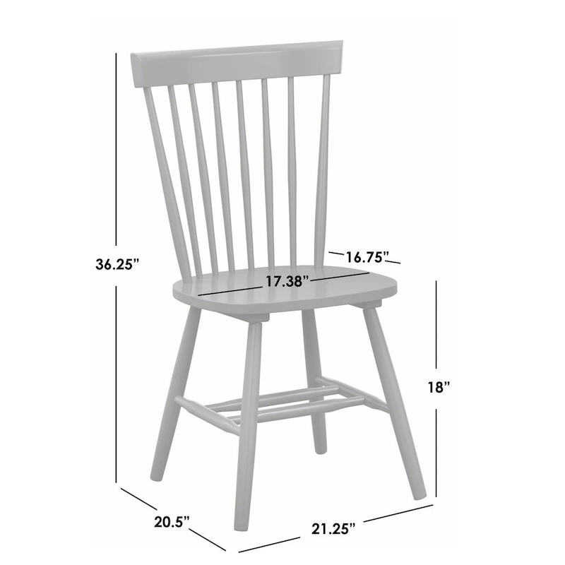 Simple Living Venice Solid Wood Spindle Dining Chairs (Set of 2)