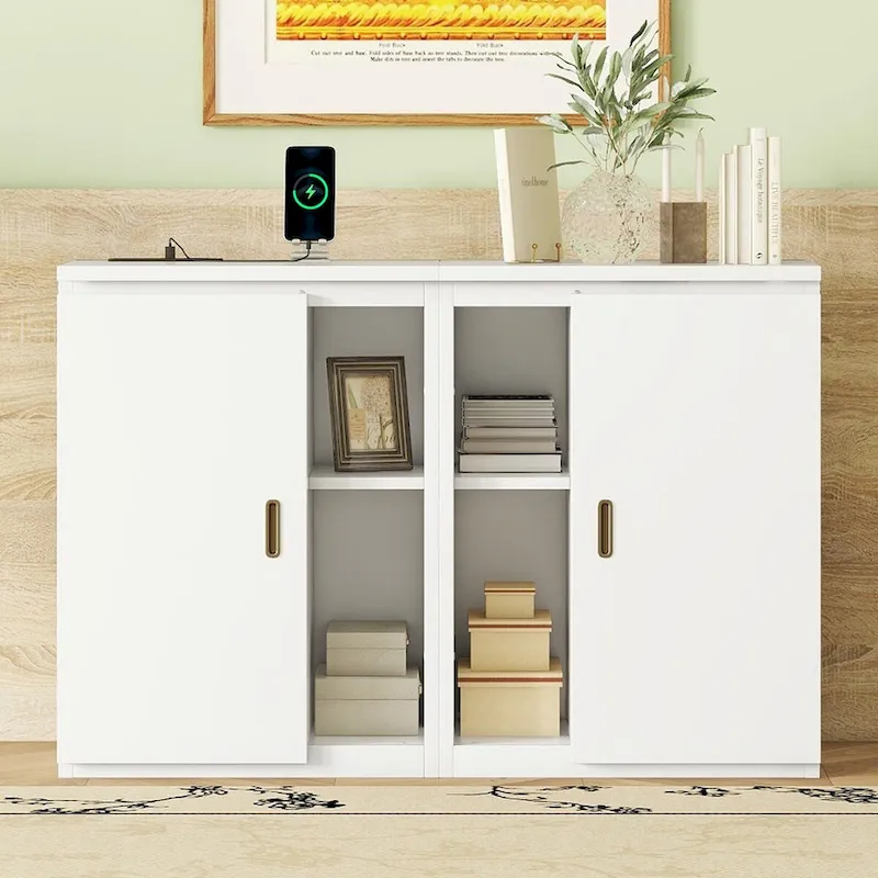 QW Full Size Murphy Bed with Shelves