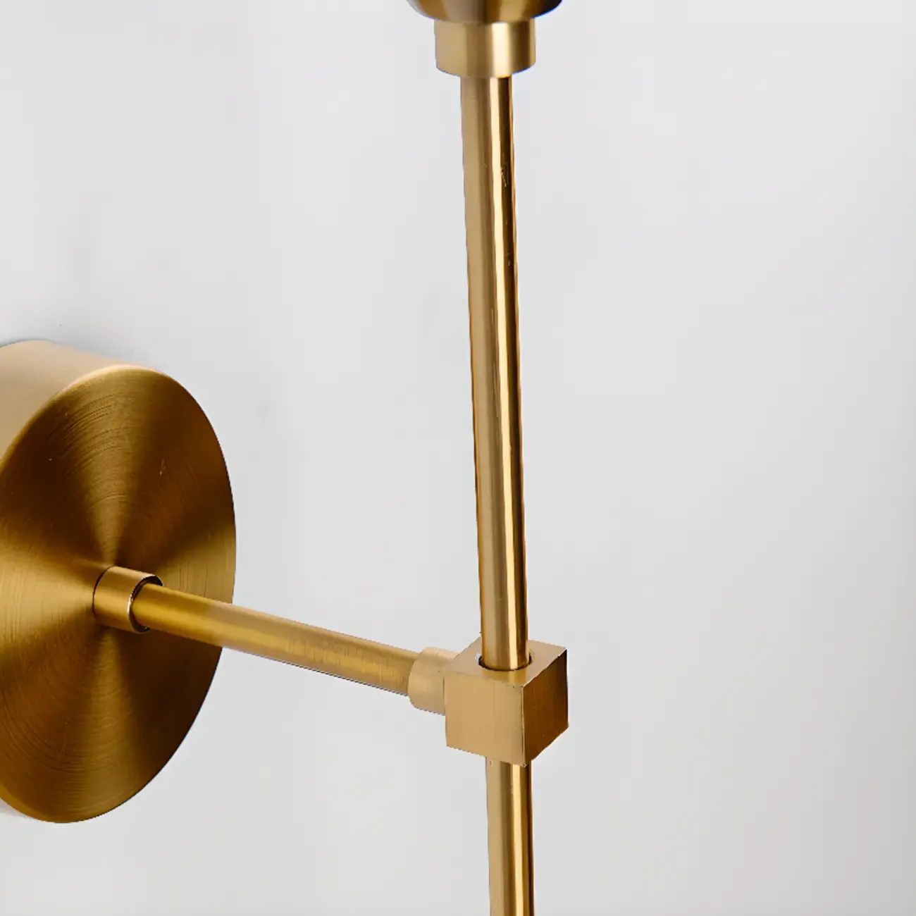 Modern Grey Glass Globe Metal Wall Sconce