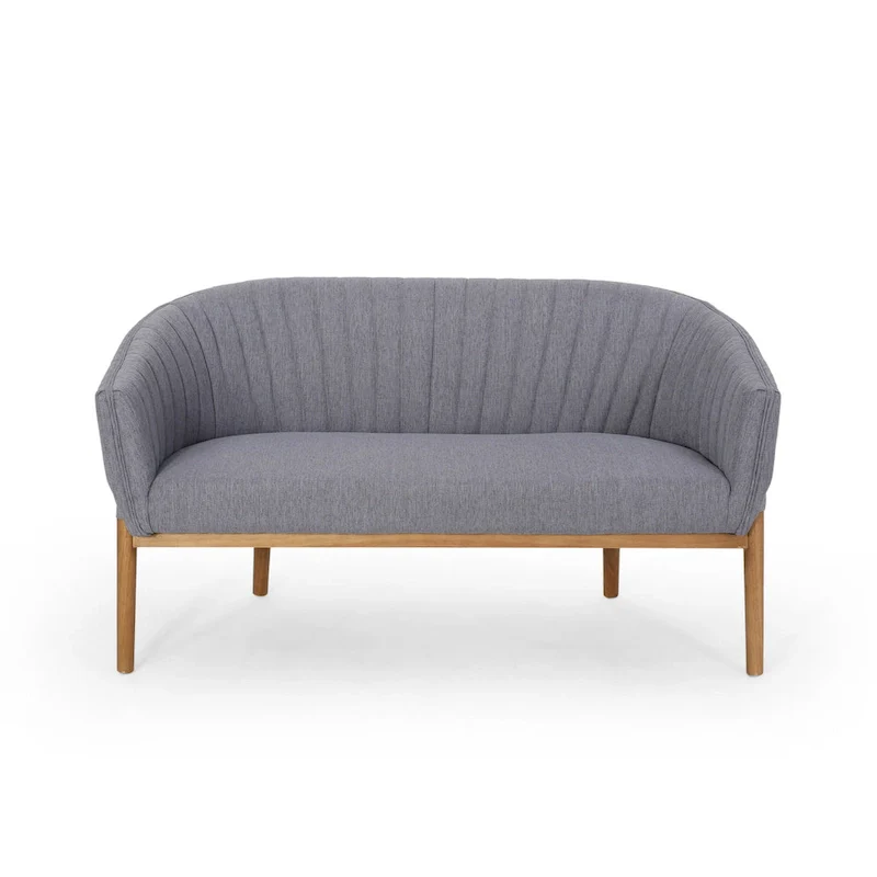 Galena Mid-century Modern Glam Loveseat by Christopher Knight Home