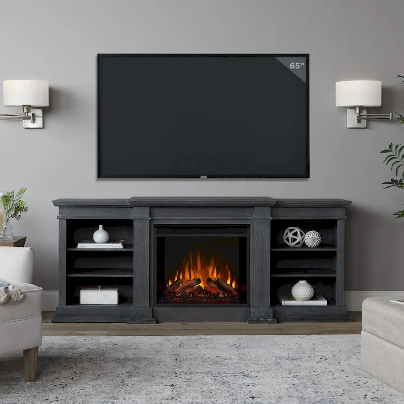 Fresno 72 Media Electric Fireplace by Real Flame