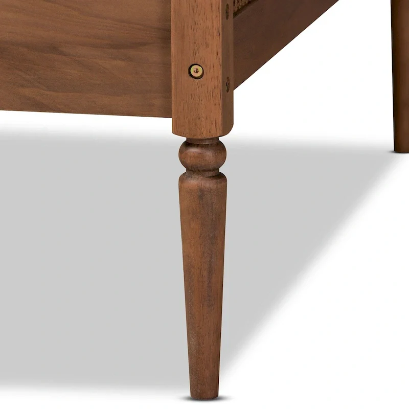 Ogden Mid-Century Modern Synthetic Rattan Daybed-Twin