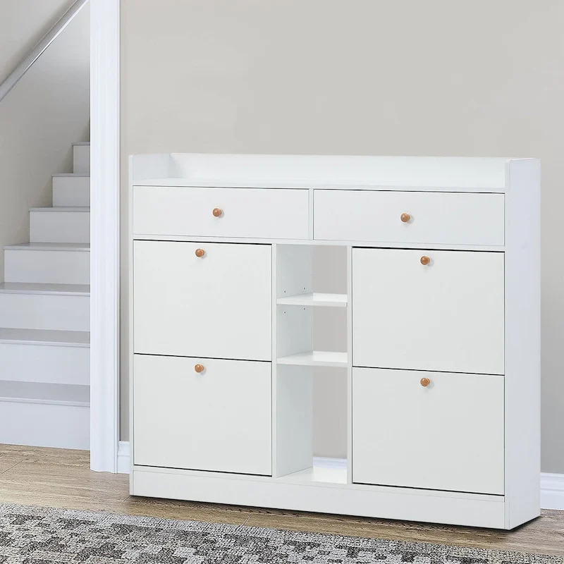 Minimalist Design Multifunctional Wooden Shoe Storage Cabinet