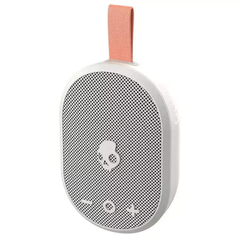 Skullcandy Ounce+ Wireless Bluetooth Speaker - IPX7 Waterproof with 16 Hour Battery, True Wireless Stereo, and Nylon Carry Strap, Bone