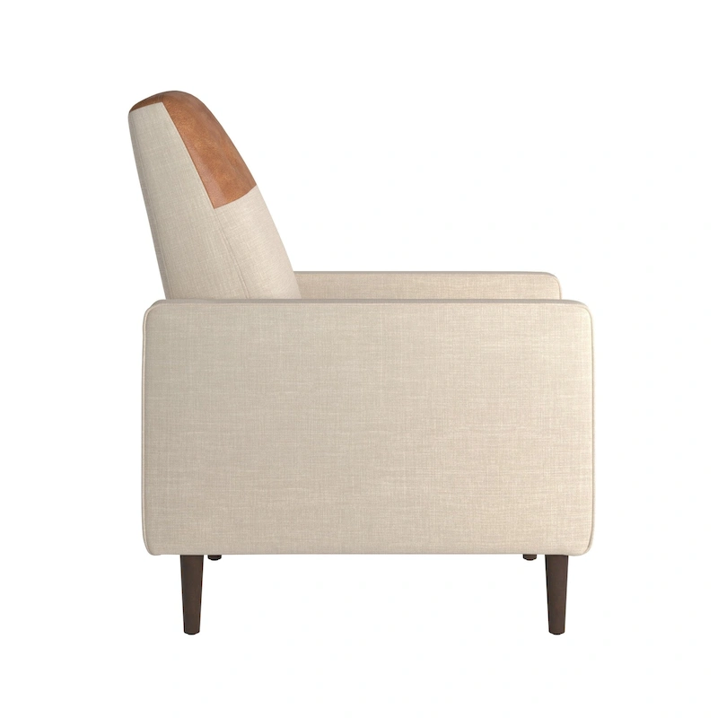 Leo Two-tone Push-back Recliner Chair by iNSPIRE Q Classic