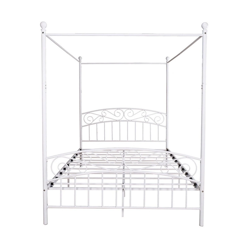 Aufank Classic Metal Canopy Bed Frame, Easy Assembly