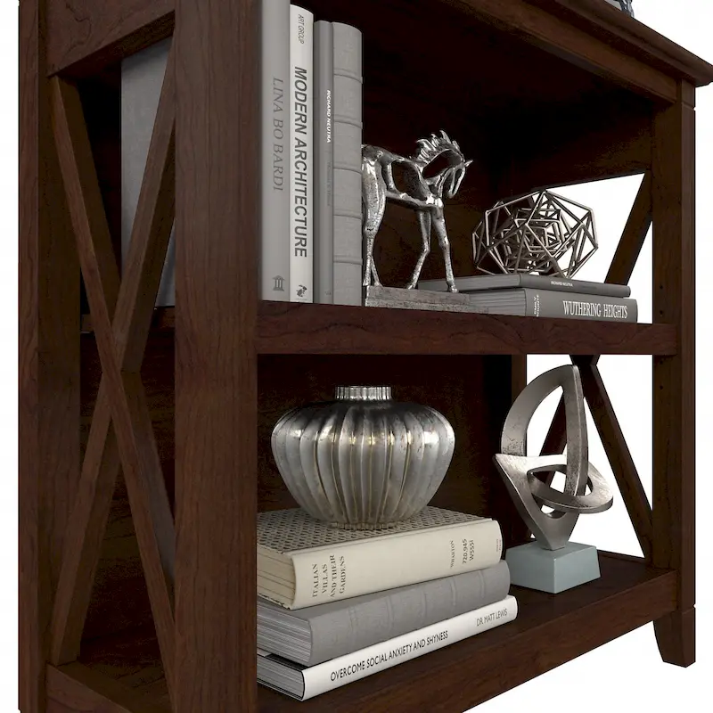 Key West Small 2 Shelf Bookcase by Bush Furniture