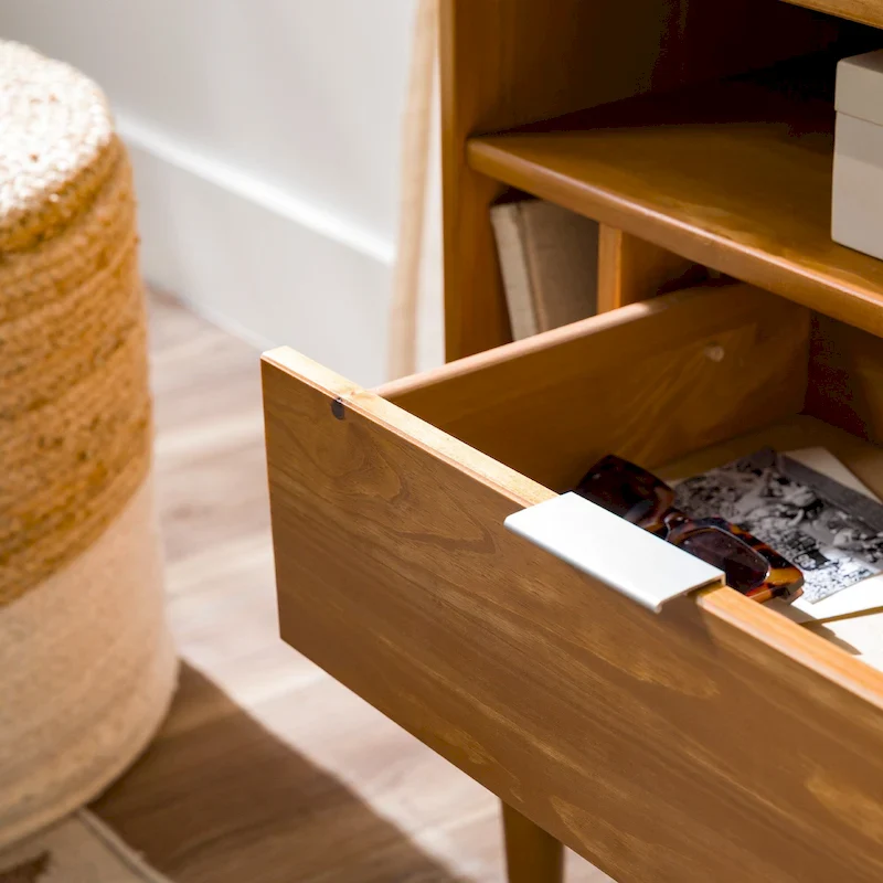 Middlebrook Modern Gallery Top Solid Wood Nightstand