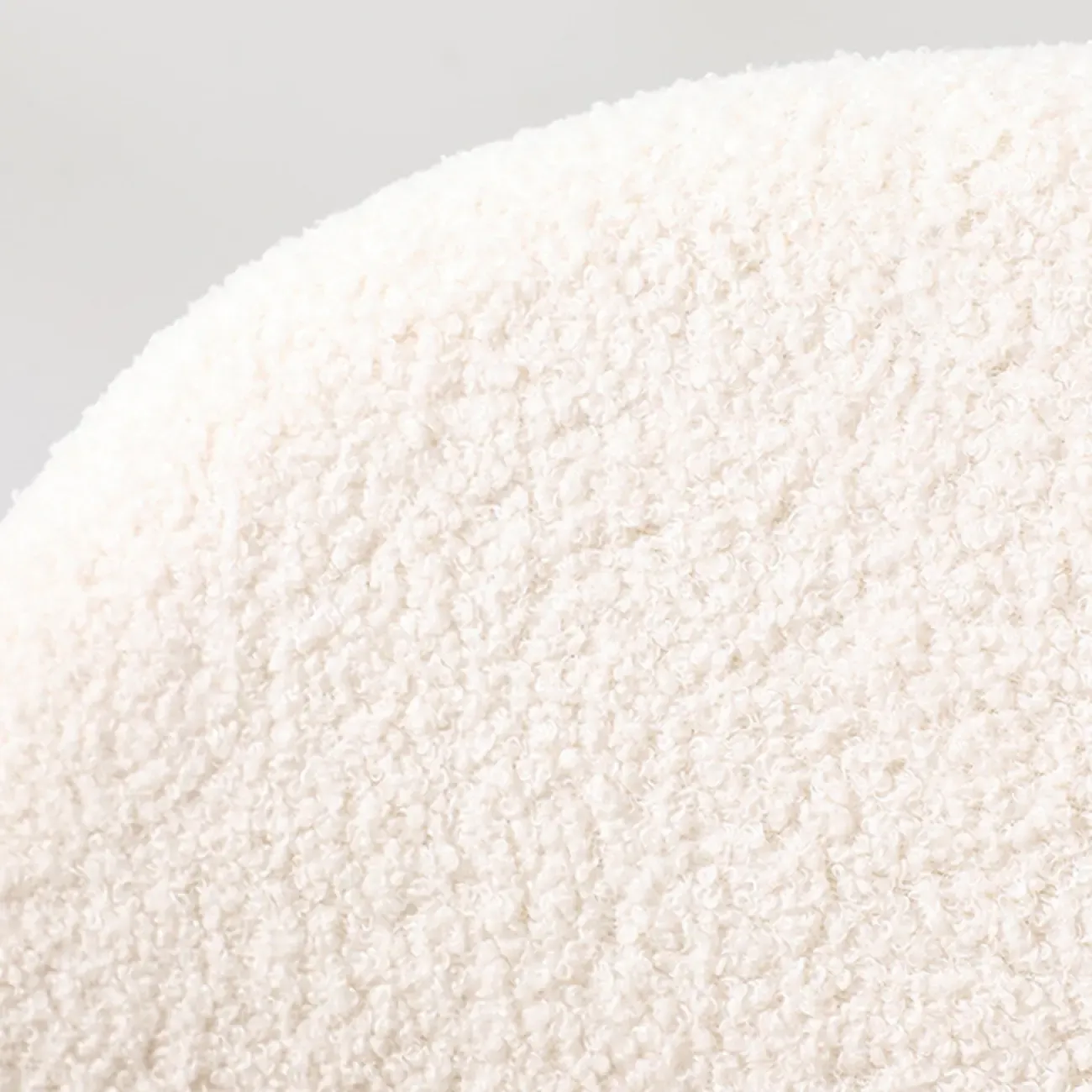 Modern Off-White Upholstered Full Back Dining Chair