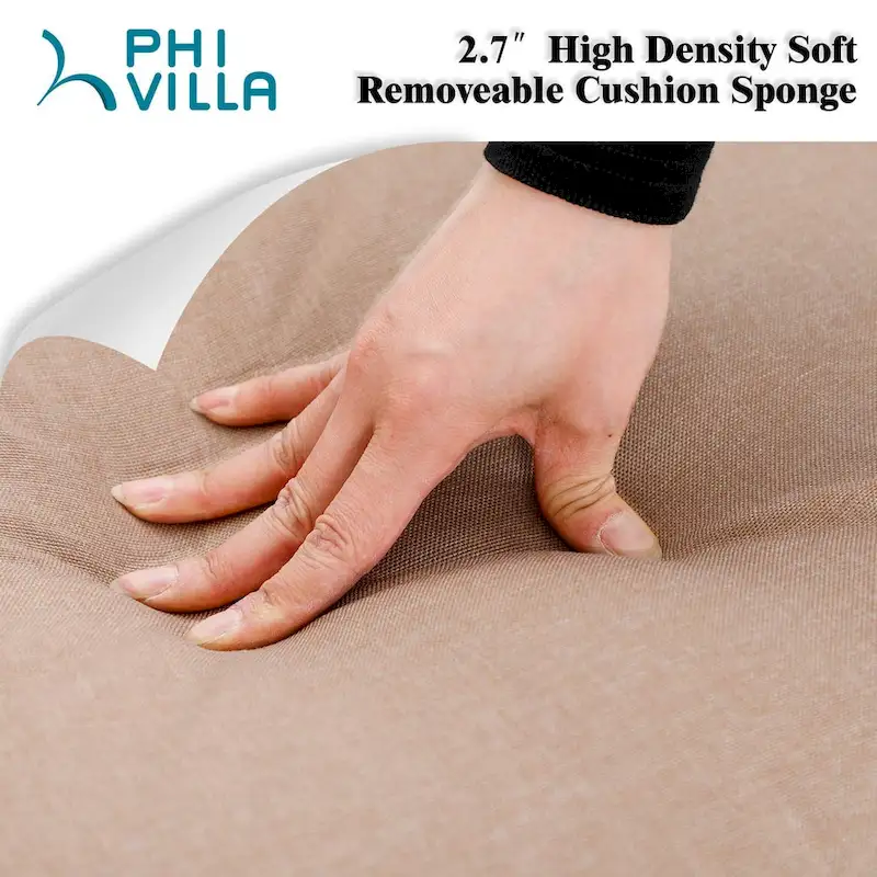 MAISON ARTS 5-Piece Patio Dining Set with 4 Swivel Cushioned Chairs and a 37 Weather Resistant Table