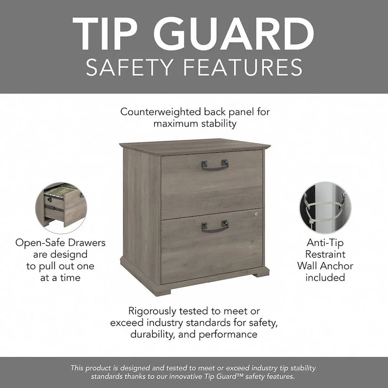 Farmhouse Lateral File Cabinet - 2 Drawer