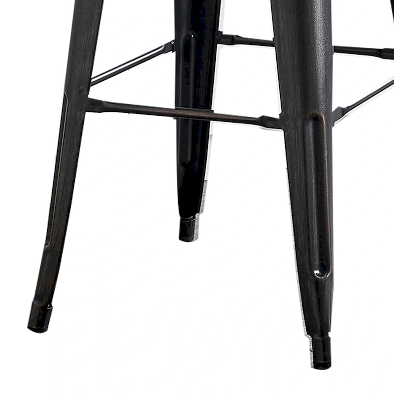 AC Pacific 30 Inch Metal Barstool Set of 2
