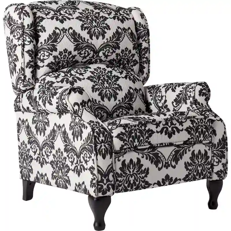 Simple Living Upholstered Wing Recliner