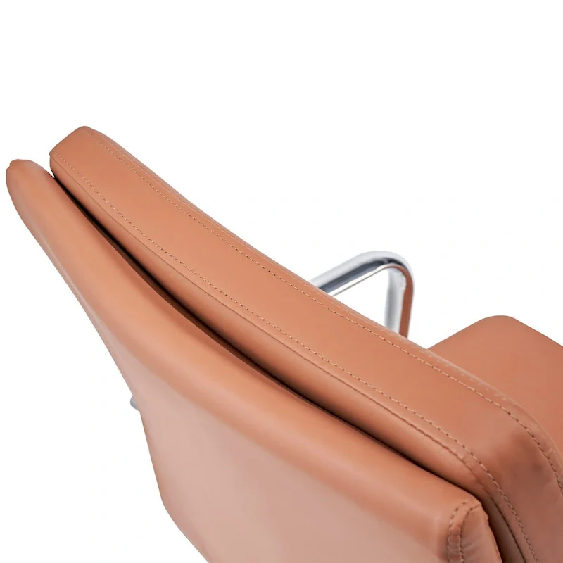 Office Chair PU Leather Adjustable ErgoChair with Thickened Cushion - N/A