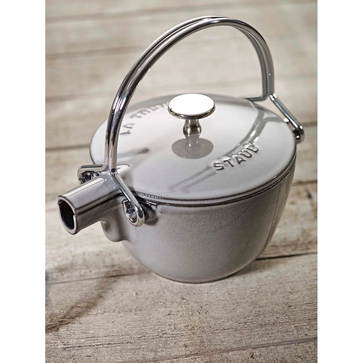STAUB Cast Iron 1-qt Round Tea Kettle