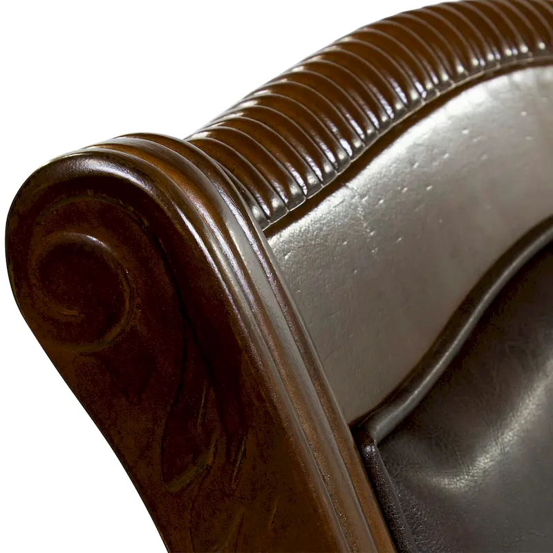 Copper Grove Madzharovo Traditional Faux Leather Dining Chairs (Set of 2)