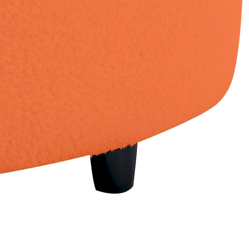 103.5 Lamb Velvet Armless Sofa with 6 Pillows and Floating Design