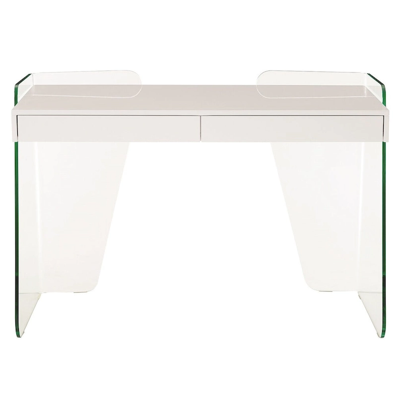 ARCHIE office desk with clear glass.