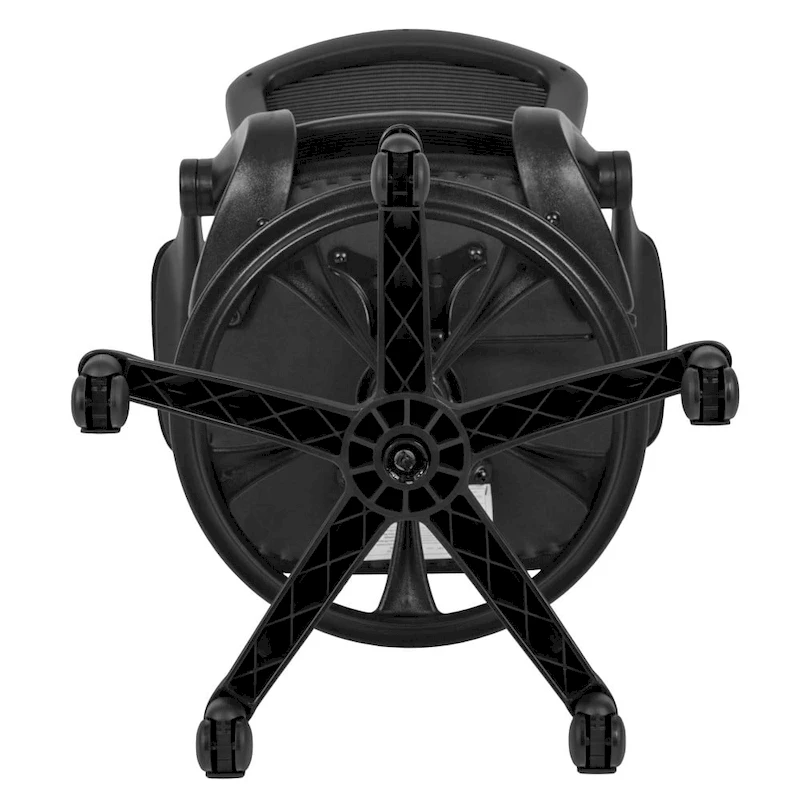 Mid-Back Mesh Ergonomic Drafting Chair with Foot Ring and Flip-Up Arms