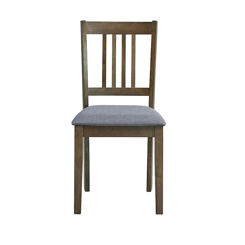 Kitchen Breakfast Nook Dining Table Chairs Set Square Wooden Dining Table Casual Dining Table with 4 Upholstered Dining Chairs