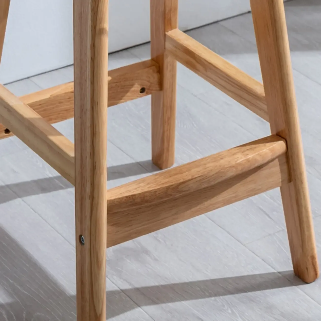 Acrylic Saddle Counter Height Wooden Bar Stools