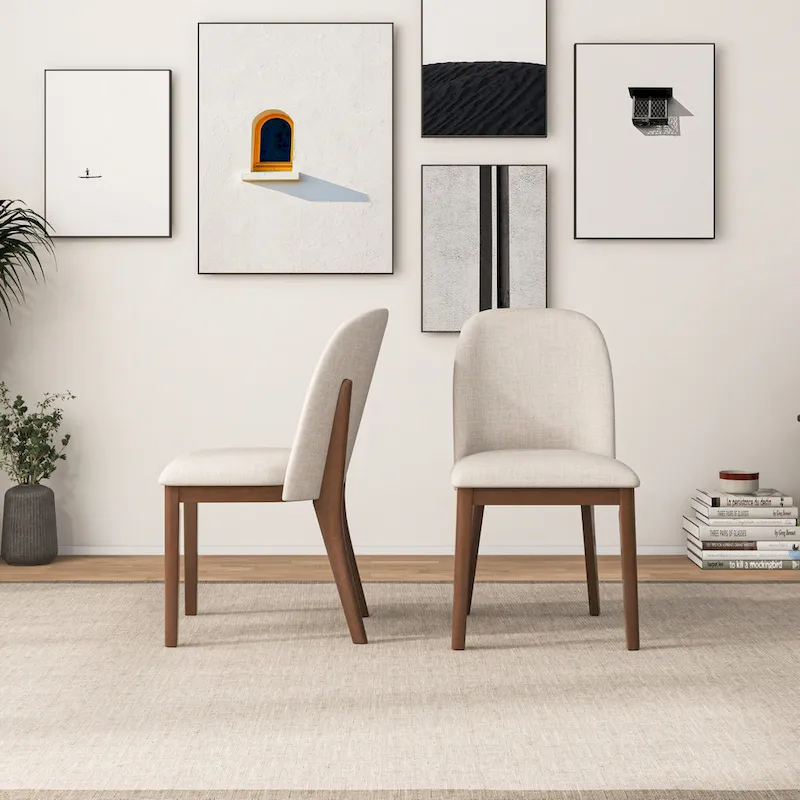 Linen Upholstered Dining Chair