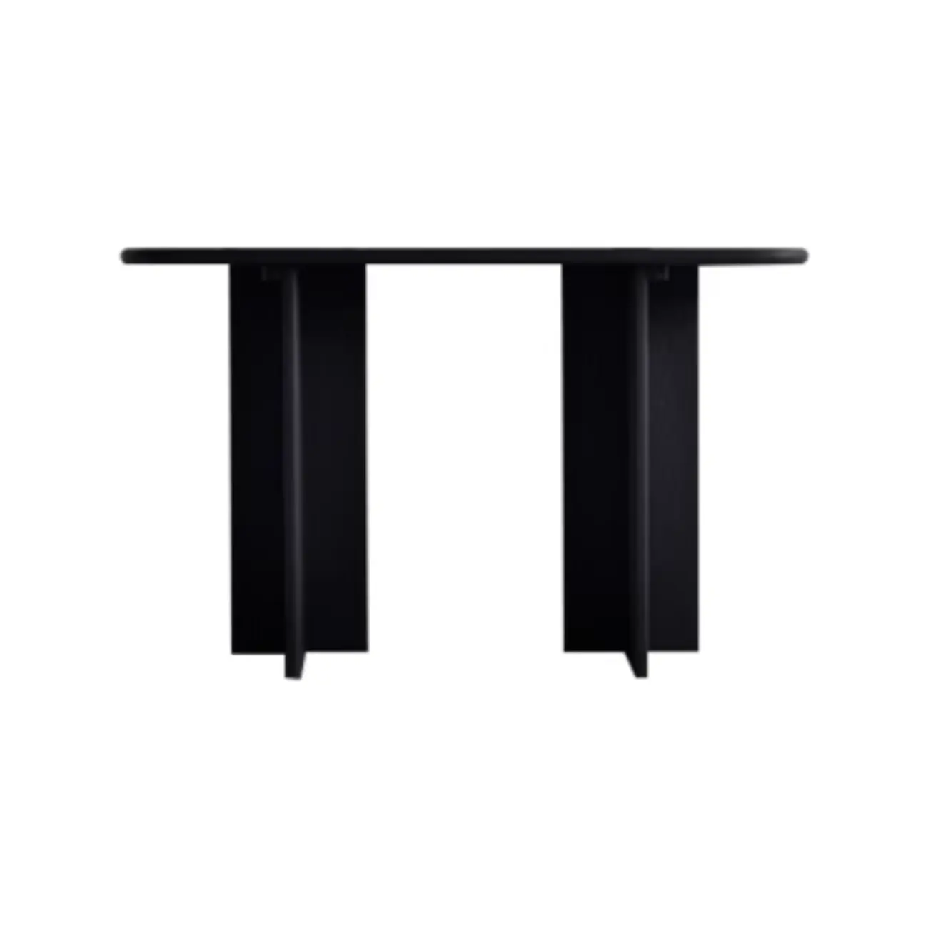 Modern Rectangle Black Ash Console Table
