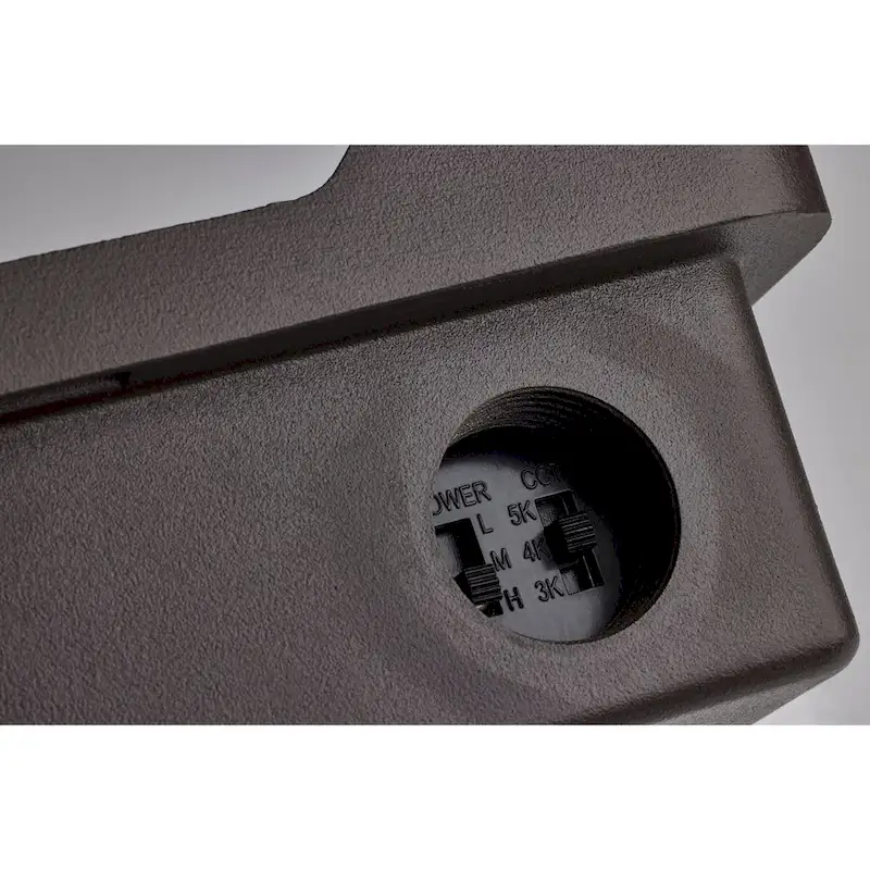 LED Tempered Glass Flood Light with Bypassable Photocell 3K/4K/5K 15W/25W/35W - Bronze