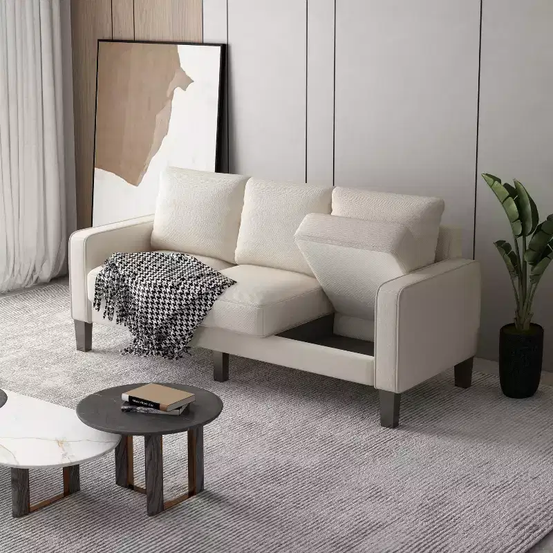 75 Modern Living Room Furniture Fabric Sofa - ModernLuxe