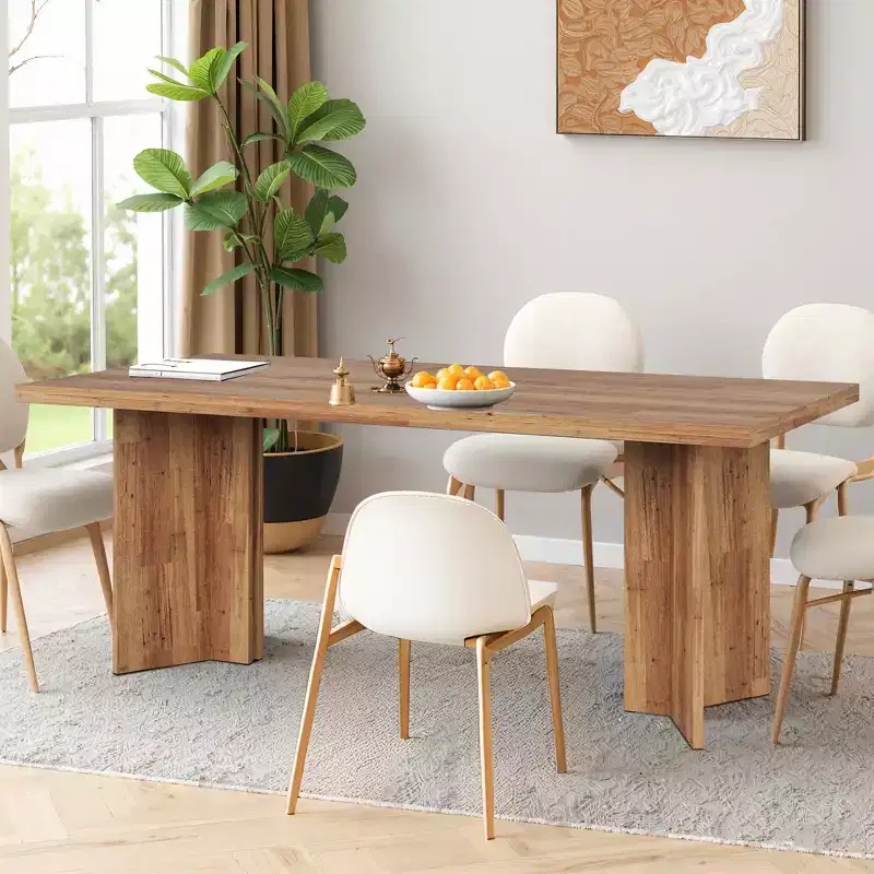 MAYEERTY 63 Inch Multifunctional Dining Table Executive Desk 1.57 Inch Thick E1 Board